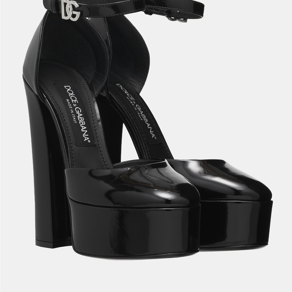 Dolce & Gabbana Glossy Black Heels